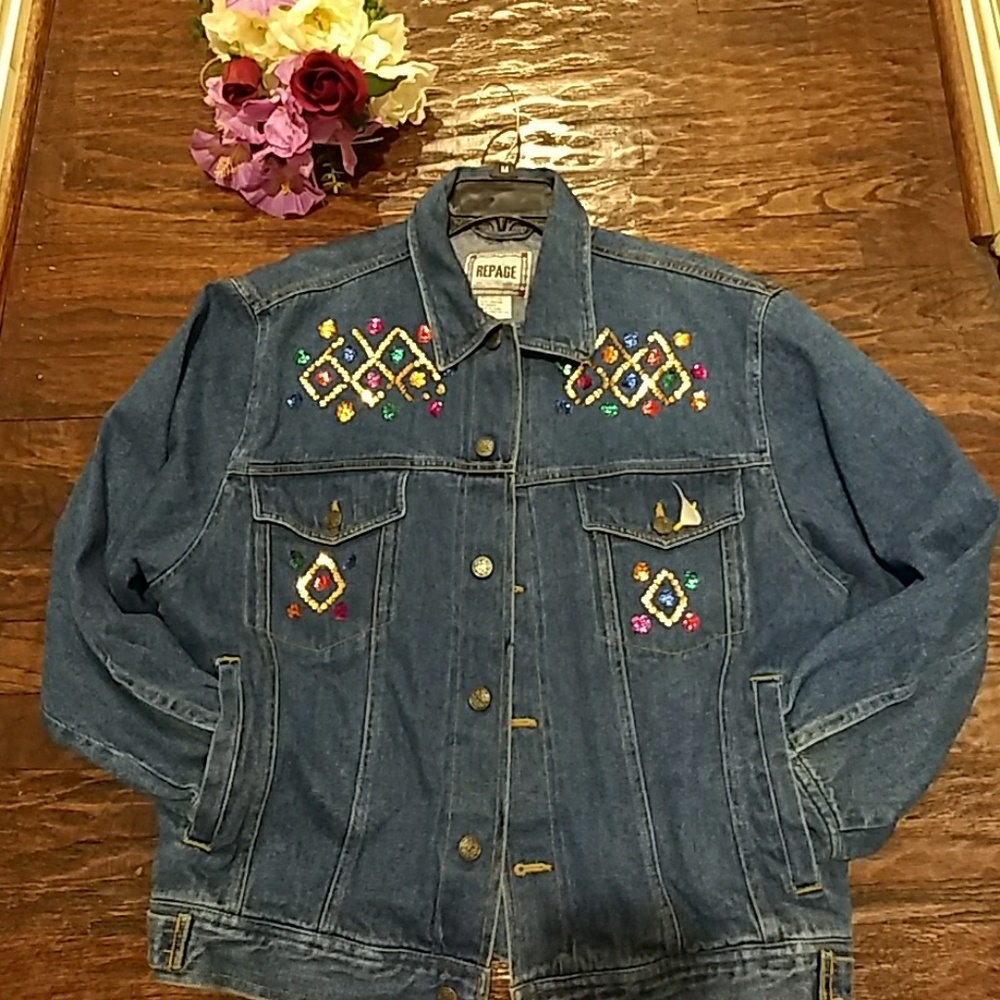 ❤️FINAL PRICE ❤️REPAGE DENIM JACKET 💙size Medium